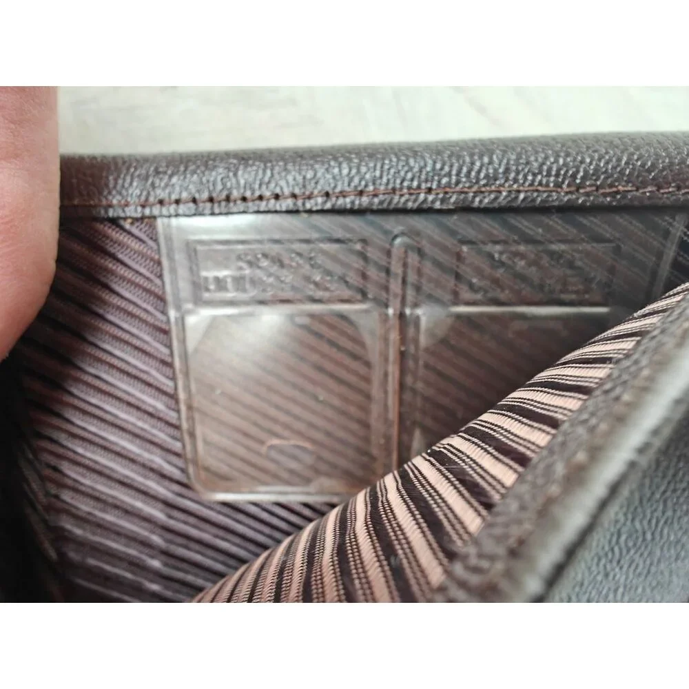 Vintage New Top Grain Cowhide Mens Bifold Wallet Brown Genuine Leather